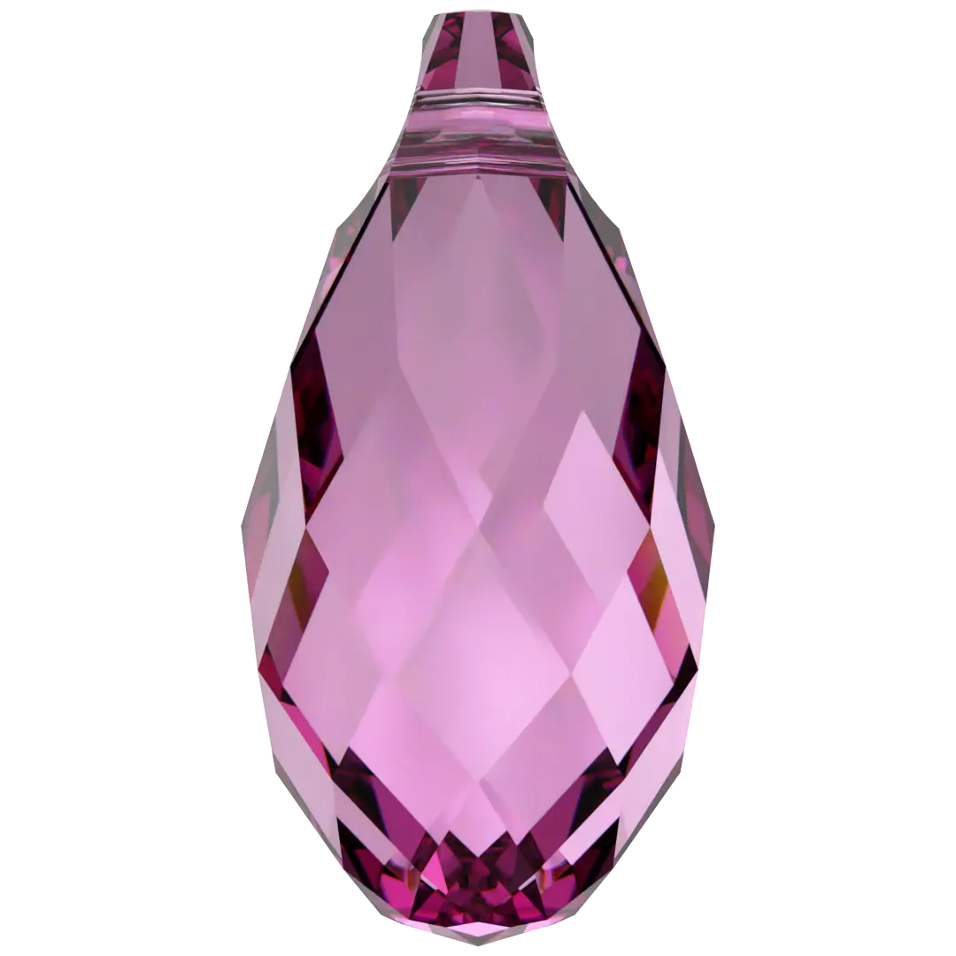 Swarovski Pendants Briolette (6010) Dark Rose