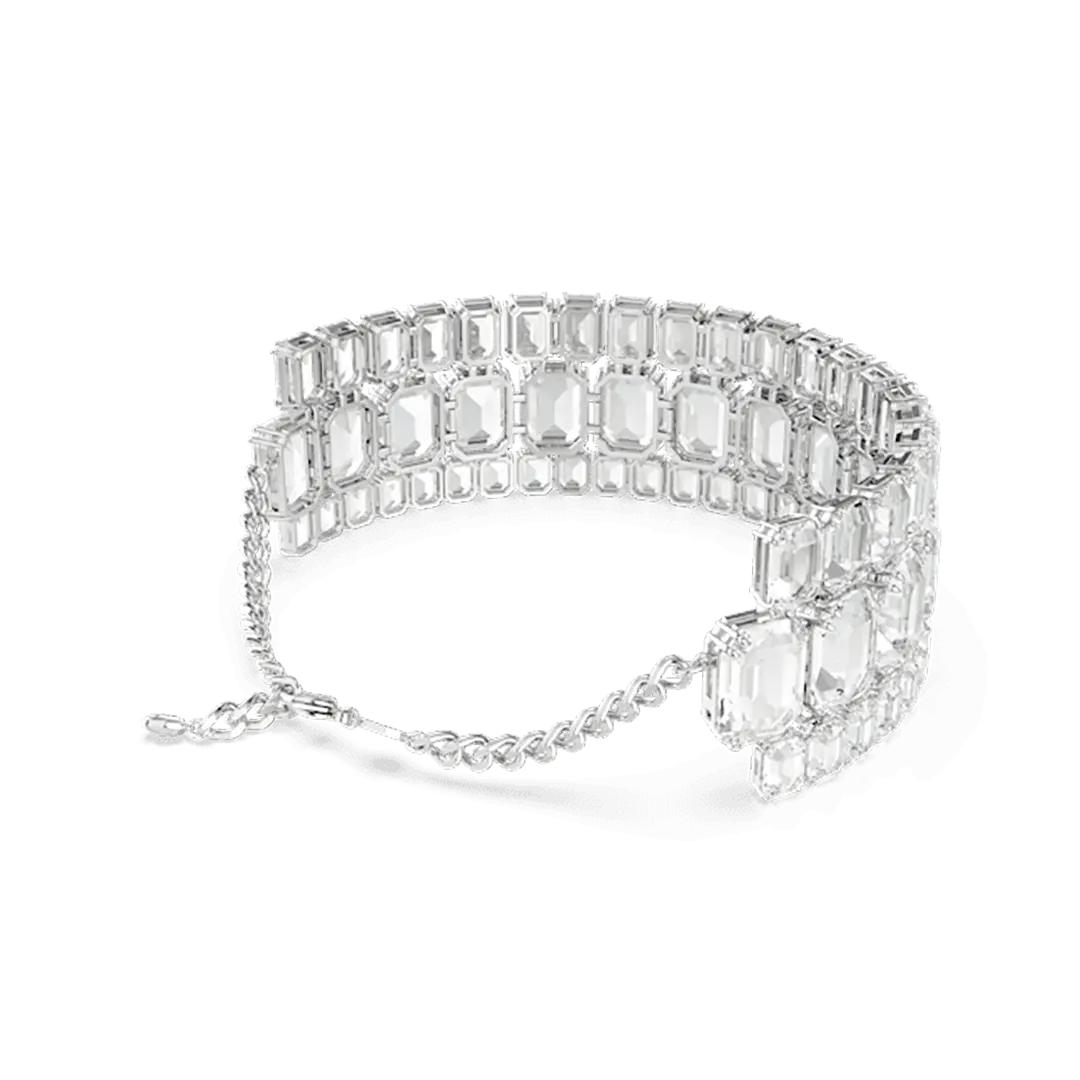 Swarovski Millenia Statement Choker Octagon Cut White Rhodium Plated