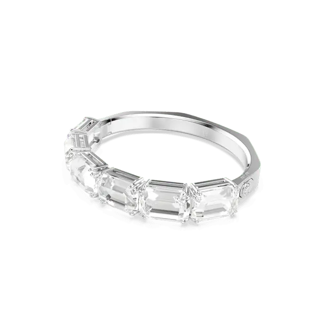 Swarovski Millenia Bangle Octagon Cut White Rhodium Plated