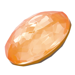 Serinity Chatons Round Stones Thin (1383) Crystal Mango Ignite UNFOILED