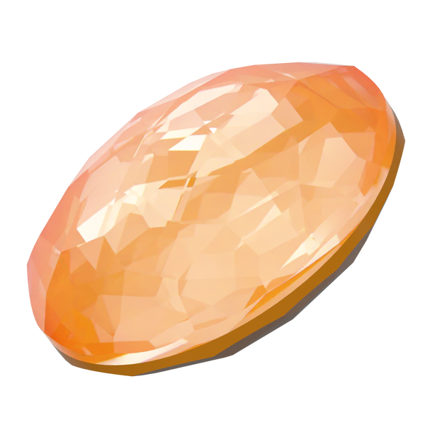 Serinity Chatons Round Stones Thin (1383) Crystal Mango Ignite UNFOILED