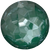 Serinity Chatons Round Stones Thin (1383) Crystal Pine Green Ignite UNFOILED