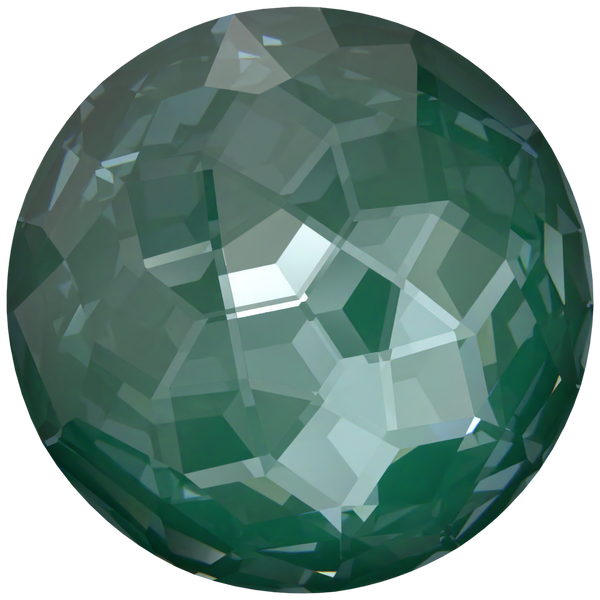 Serinity Chatons Round Stones Thin (1383) Crystal Pine Green Ignite UNFOILED