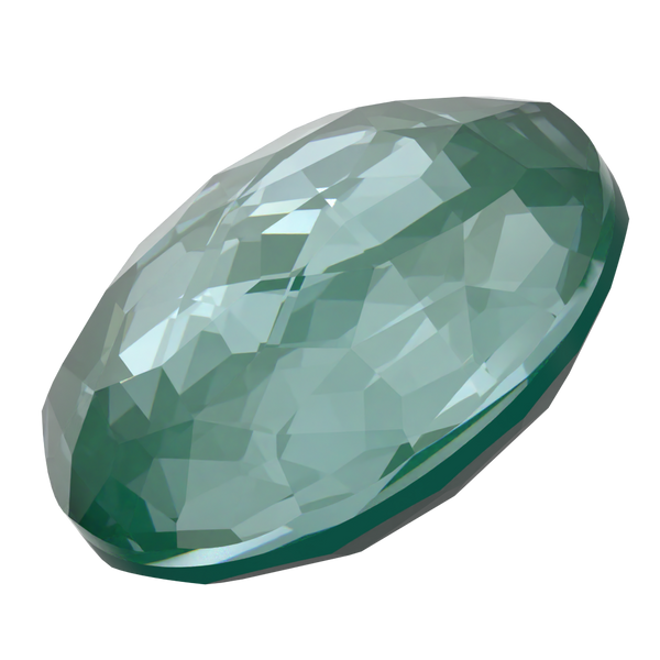 Serinity Chatons Round Stones Thin (1383) Crystal Pine Green Ignite UNFOILED