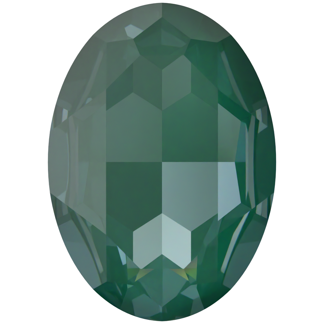 Swarovski Fancy Stones Big Oval (4127) Crystal Pine Green Ignite UNFOILED