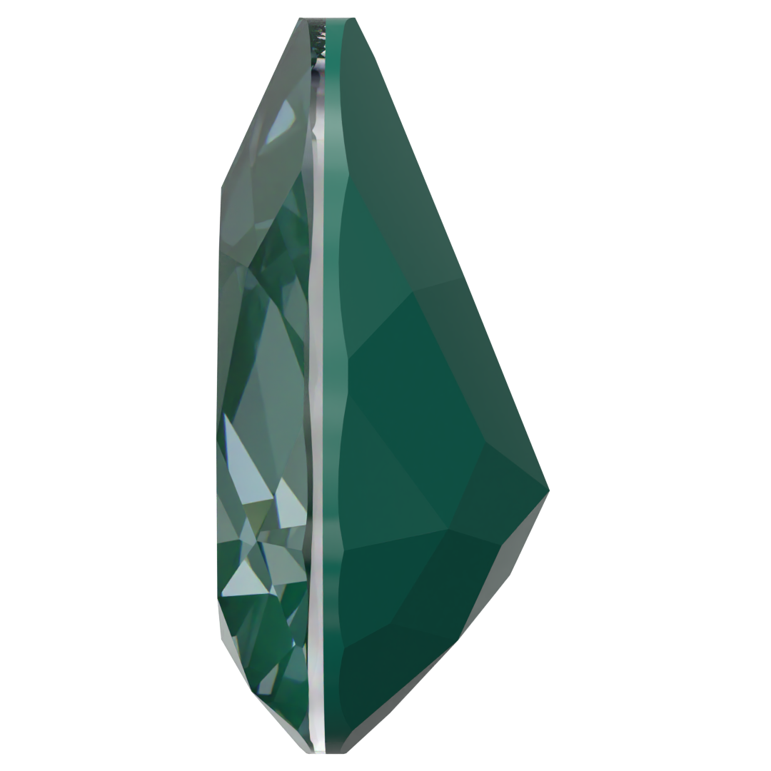 Swarovski Fancy Stones Pear (4320) Crystal Pine Green Ignite UNFOILED