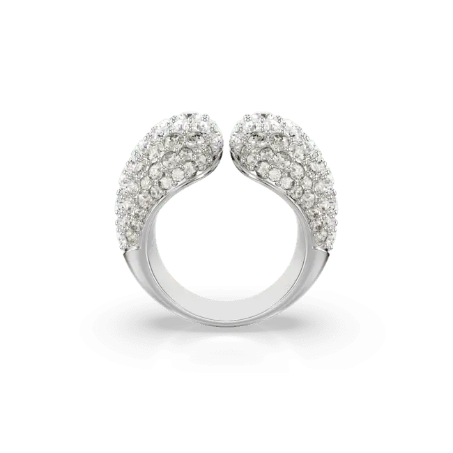 Swarovski Sublima Cocktail Ring Round Cut White Rhodium Plated