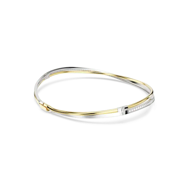 Swarovski Hyperbola Choker Round Cut White Mixed Metal Finish