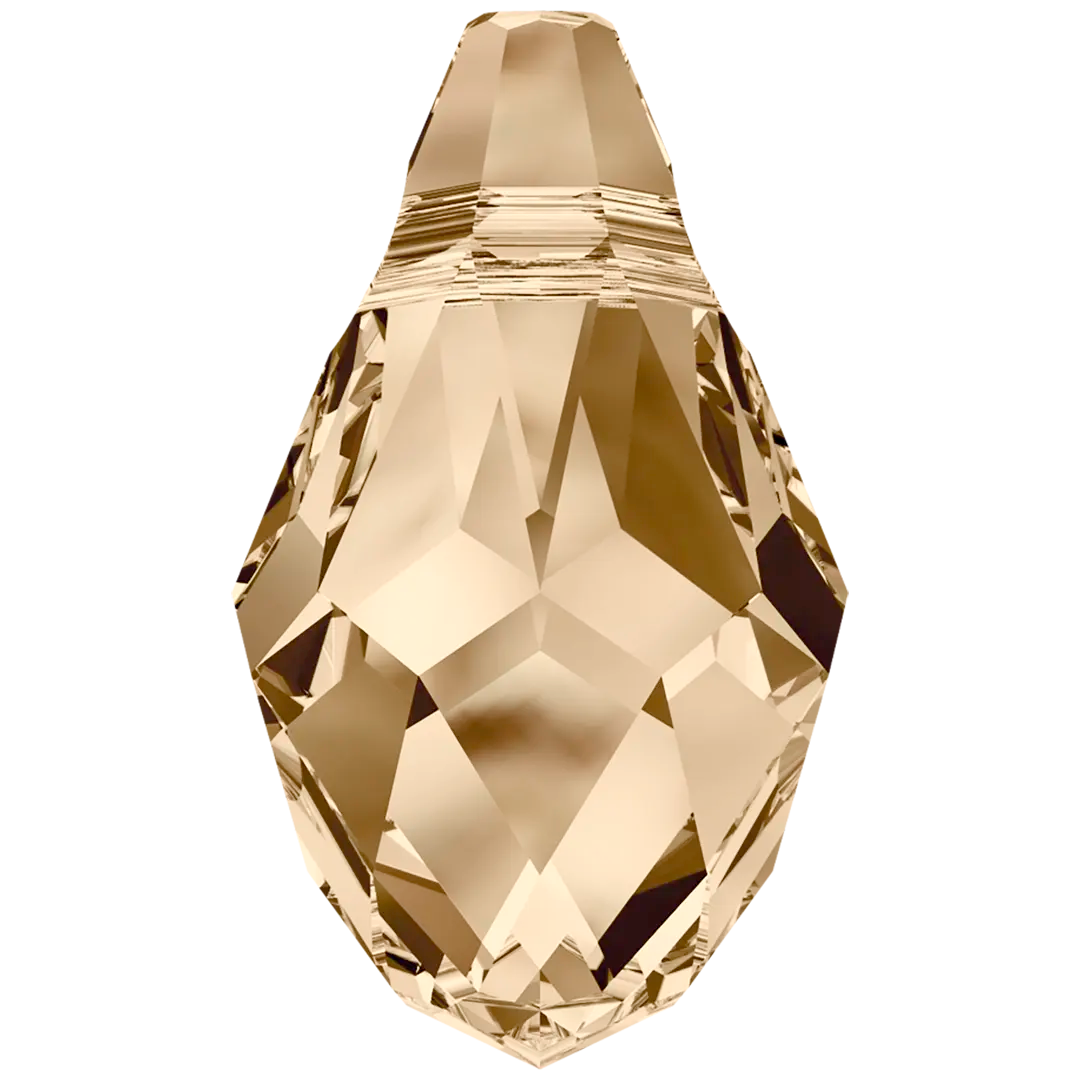 Swarovski Pendants Small Briolette (6007) Crystal Golden Shadow