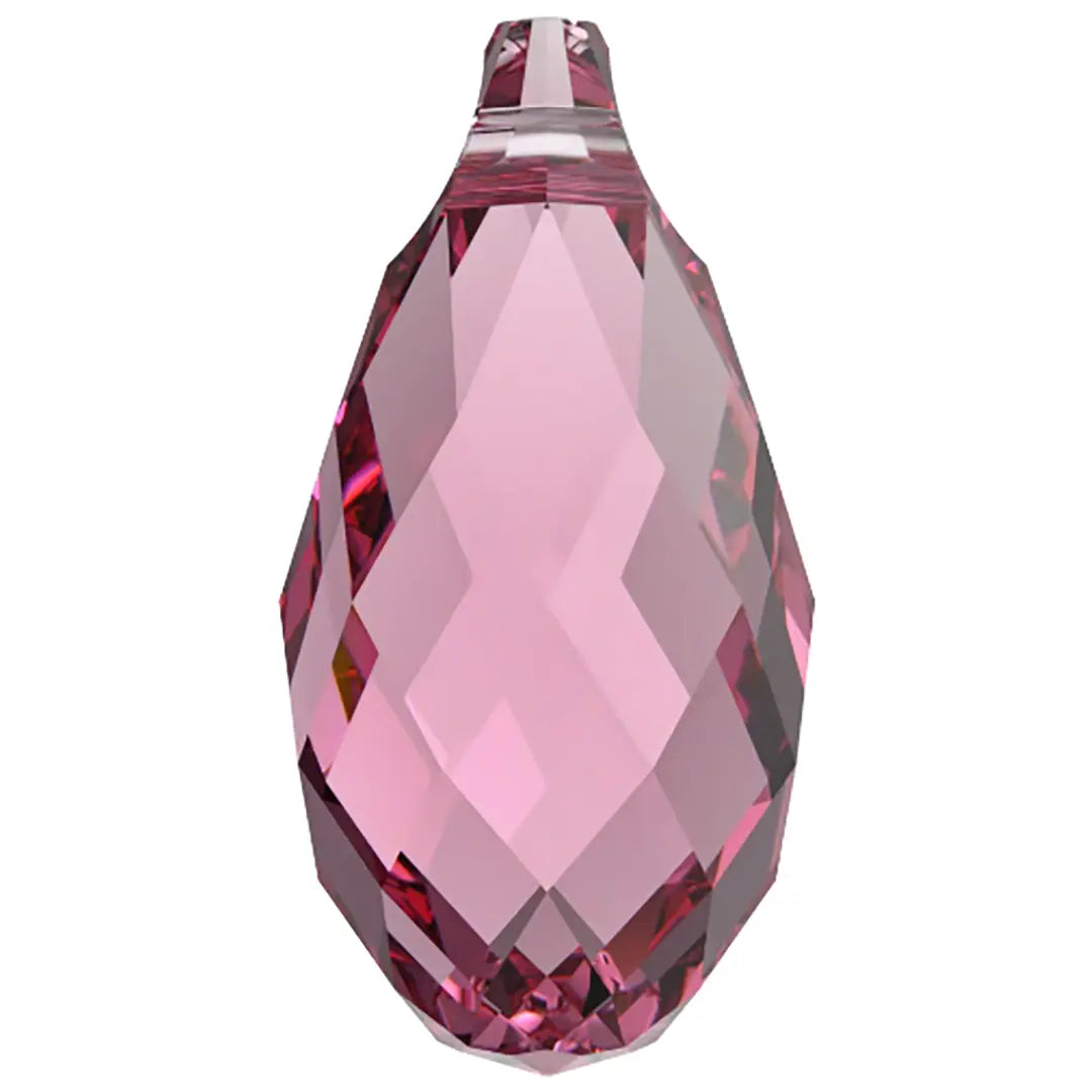 Swarovski Pendants Briolette (6010) Rose