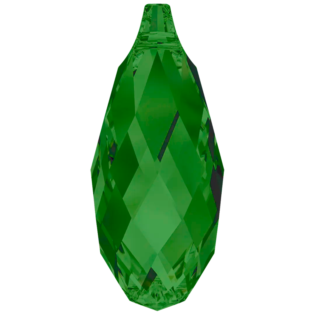 Swarovski Pendants Briolette (6010) Fern Green