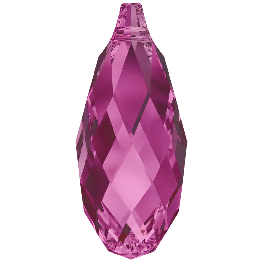 Swarovski Pendants Briolette (6010) Fuchsia