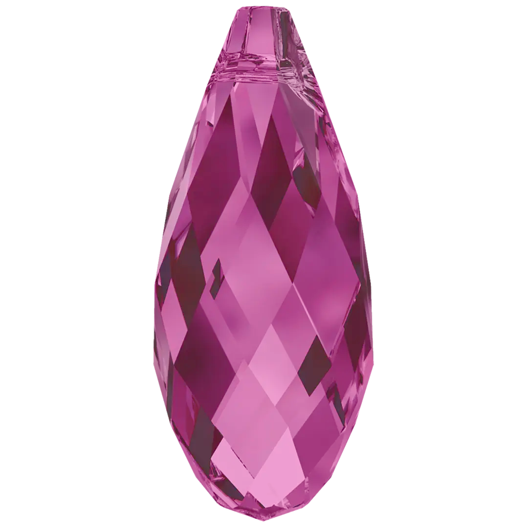 Swarovski Pendants Briolette (6010) Fuchsia