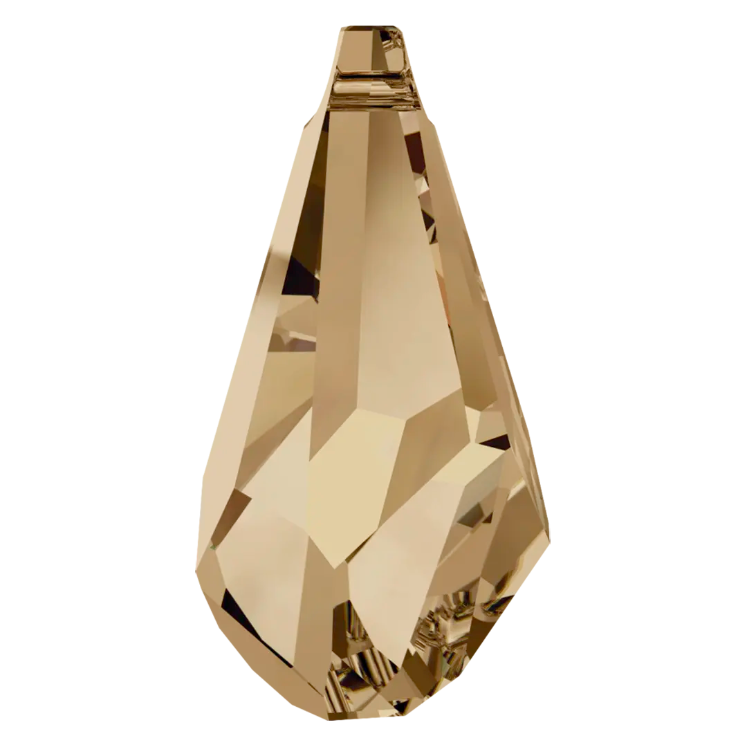 Swarovski Pendants Polygon Drop (6015) Crystal Golden Shadow