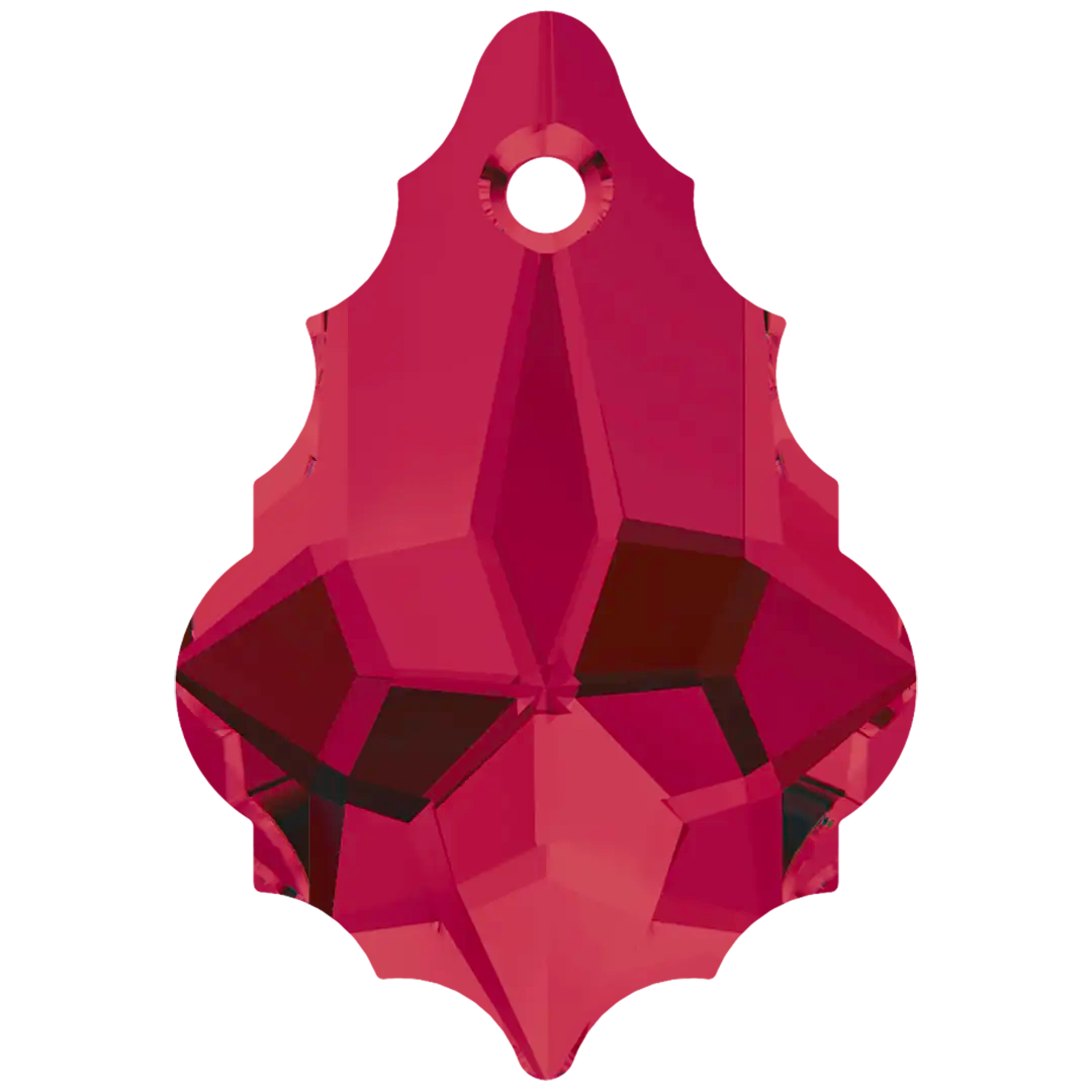 Swarovski Pendants Baroque (6090) Ruby