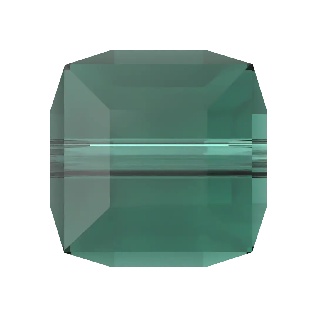 Swarovski Crystal Beads Cube (5601) Emerald