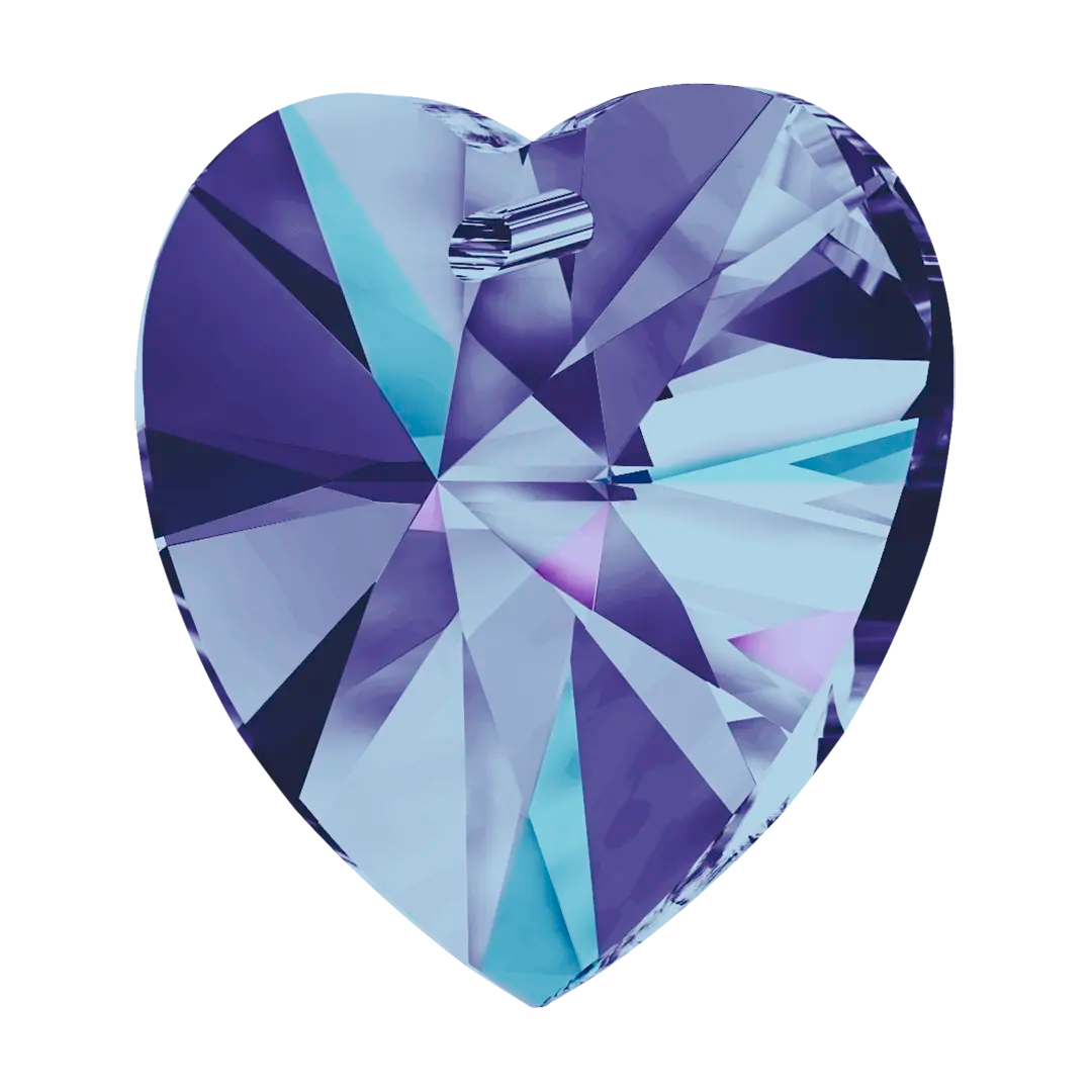 Swarovski Pendants Xilion Heart (6228) Crystal Heliotrope