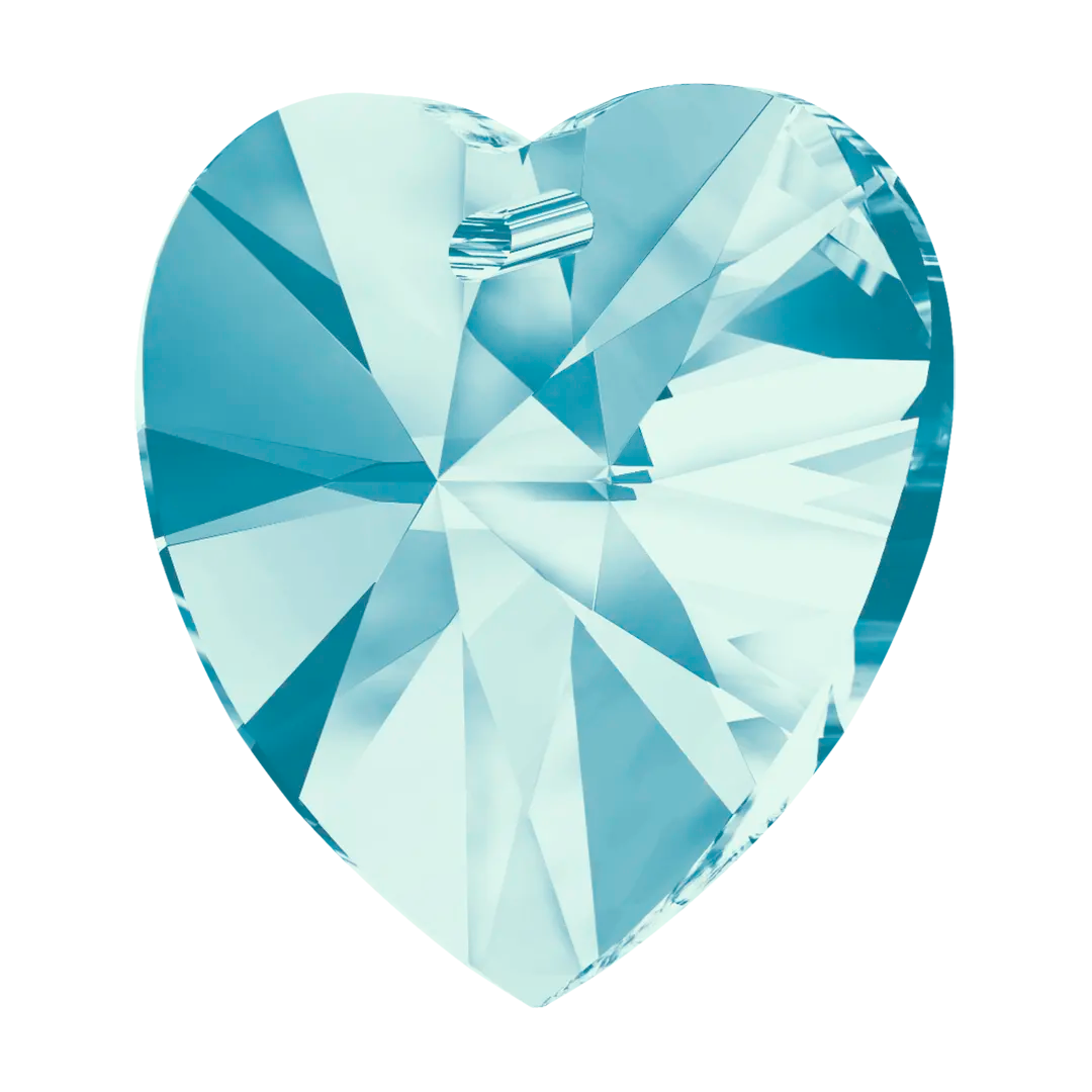 Swarovski Pendants Xilion Heart (6228) Aquamarine