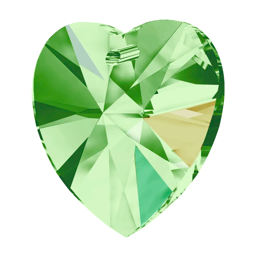 Swarovski Pendants Xilion Heart (6228) Peridot AB