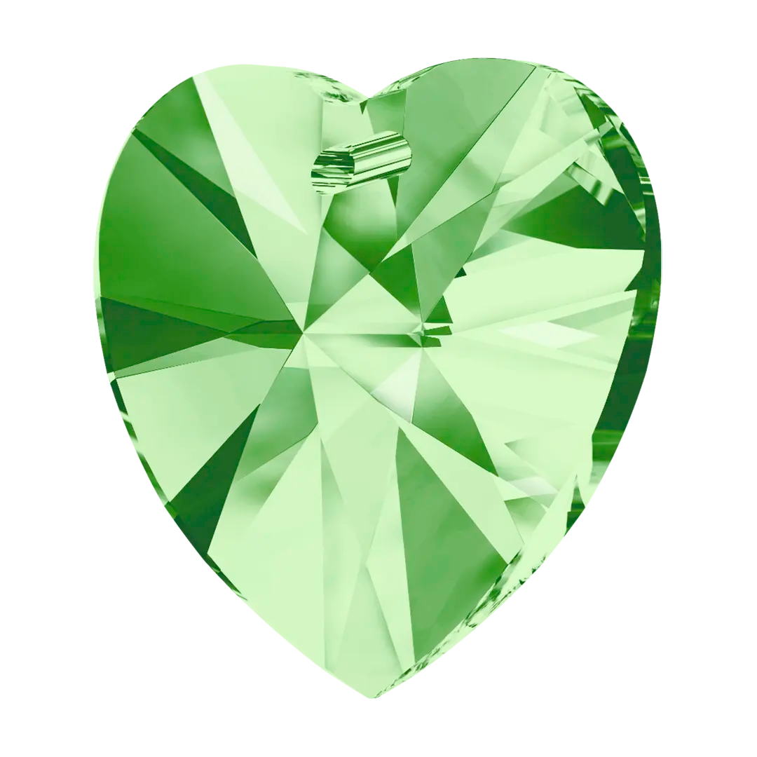 Swarovski Pendants Xilion Heart (6228) Peridot