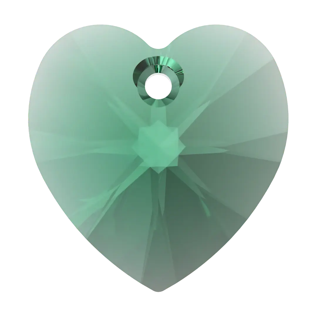 Swarovski Pendants Xilion Heart (6228) Majestic Green