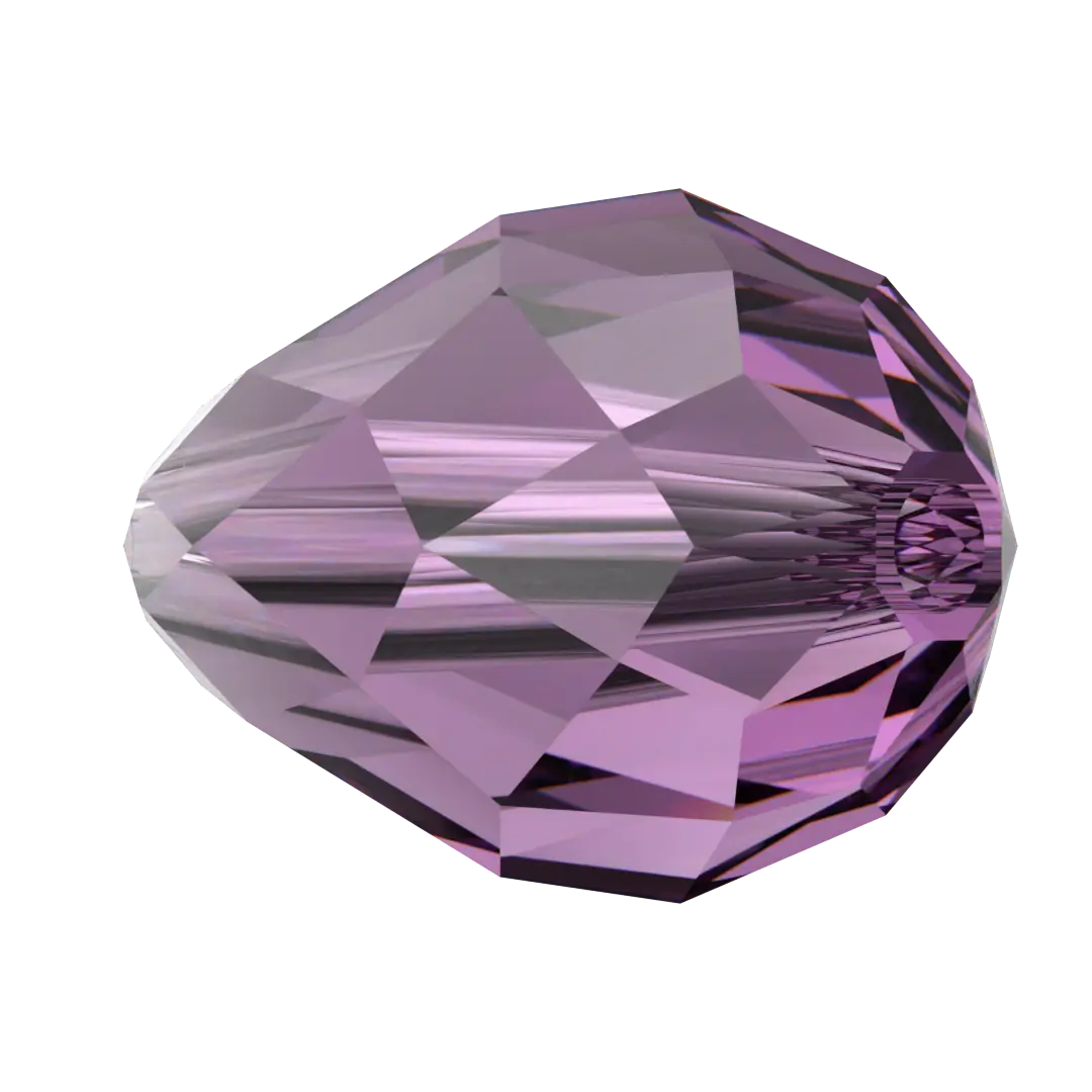 Swarovski Crystal Beads Drop (5500) Amethyst