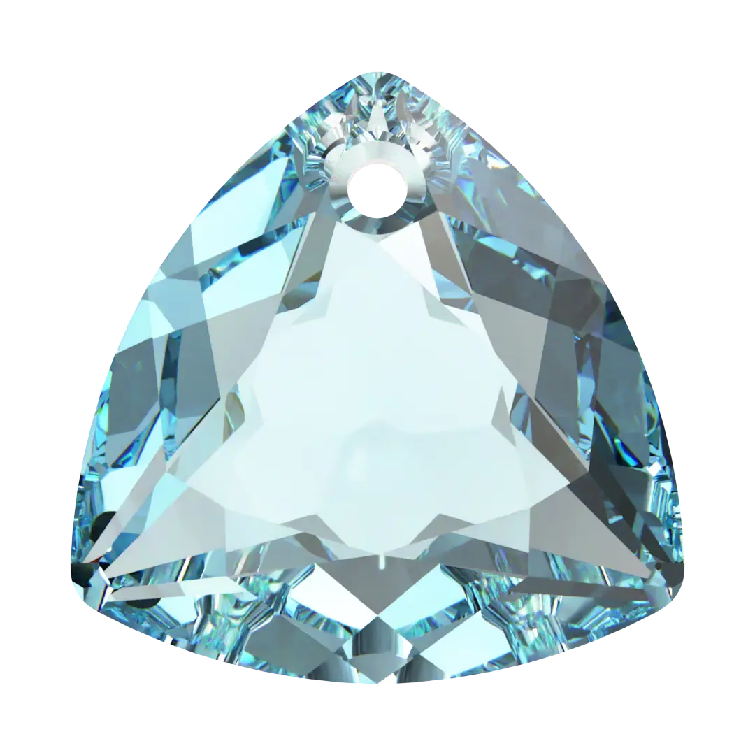 Swarovski Pendants Trilliant Cut (6434) Aquamarine