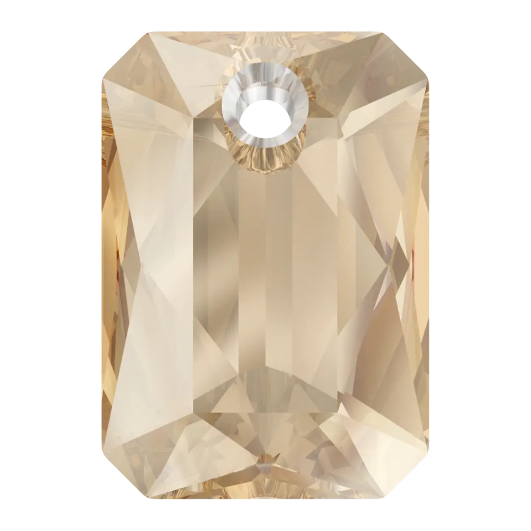 Serinity Pendants Emerald Cut (6435) Crystal Golden Shadow