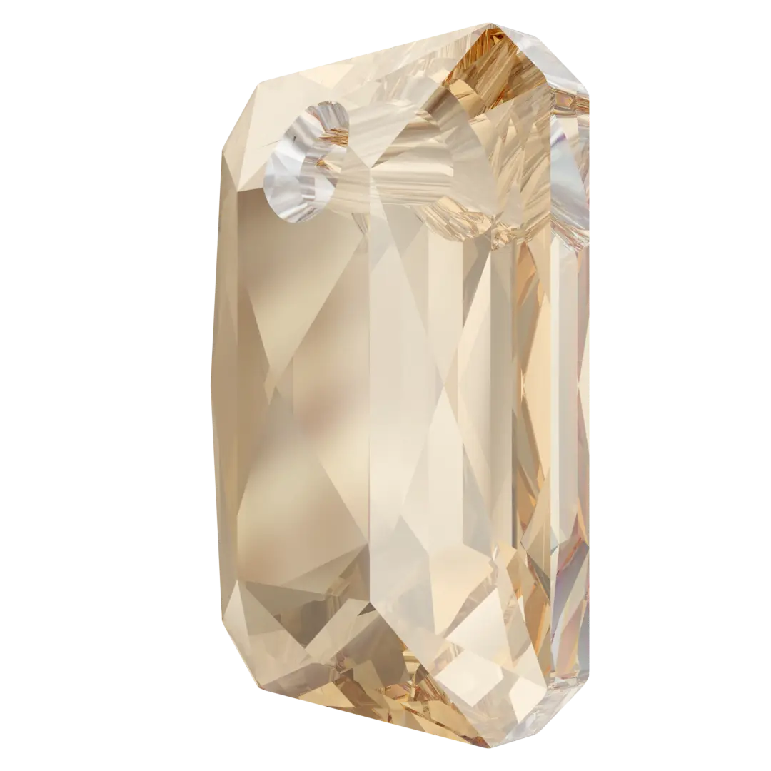 Serinity Pendants Emerald Cut (6435) Crystal Golden Shadow