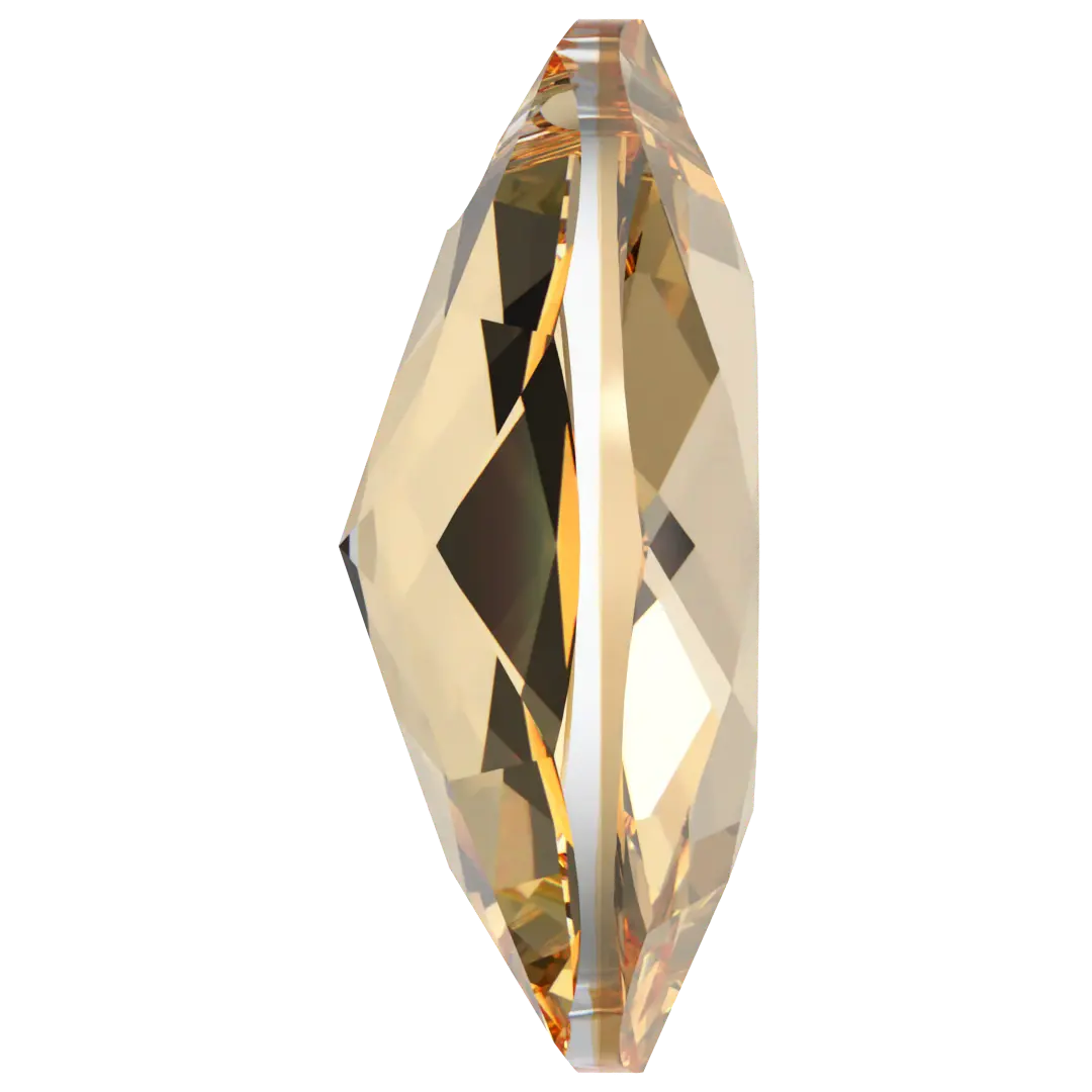 Swarovski Pendants Elliptic Cut (6438) Crystal Golden Shadow