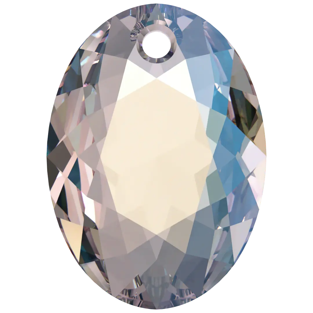 Swarovski Pendants Elliptic Cut (6438) Crystal Shimmer