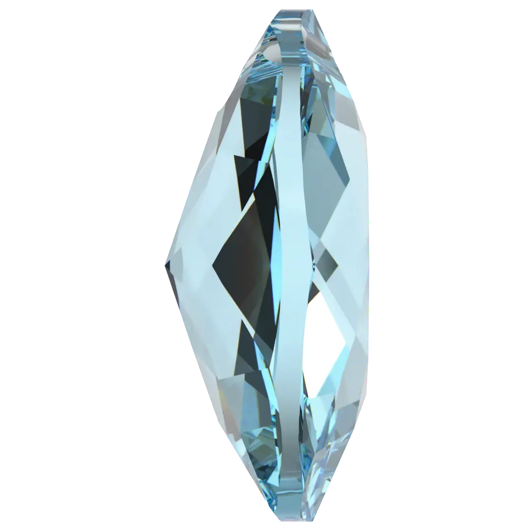 Swarovski Pendants Elliptic Cut (6438) Aquamarine