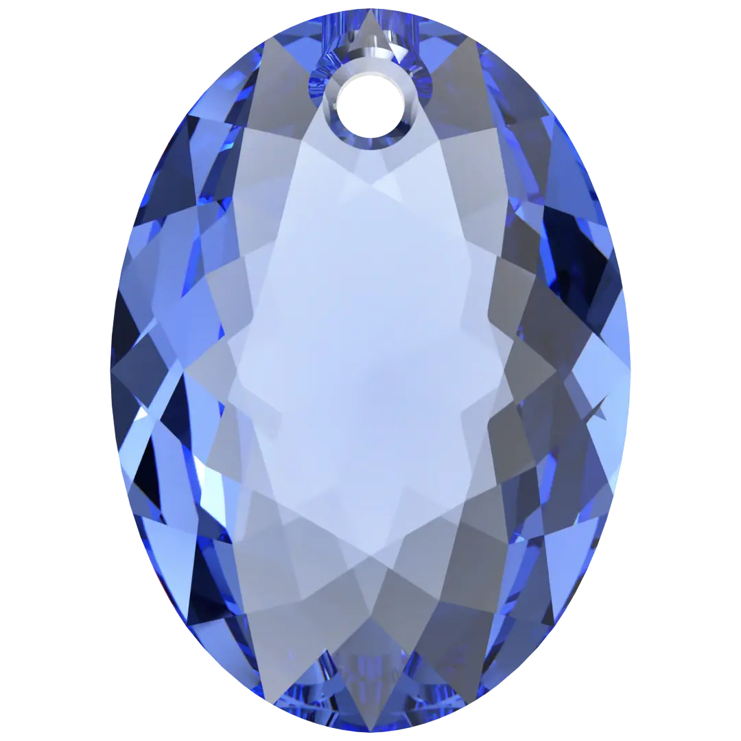 Swarovski Pendants Elliptic Cut (6438) Sapphire