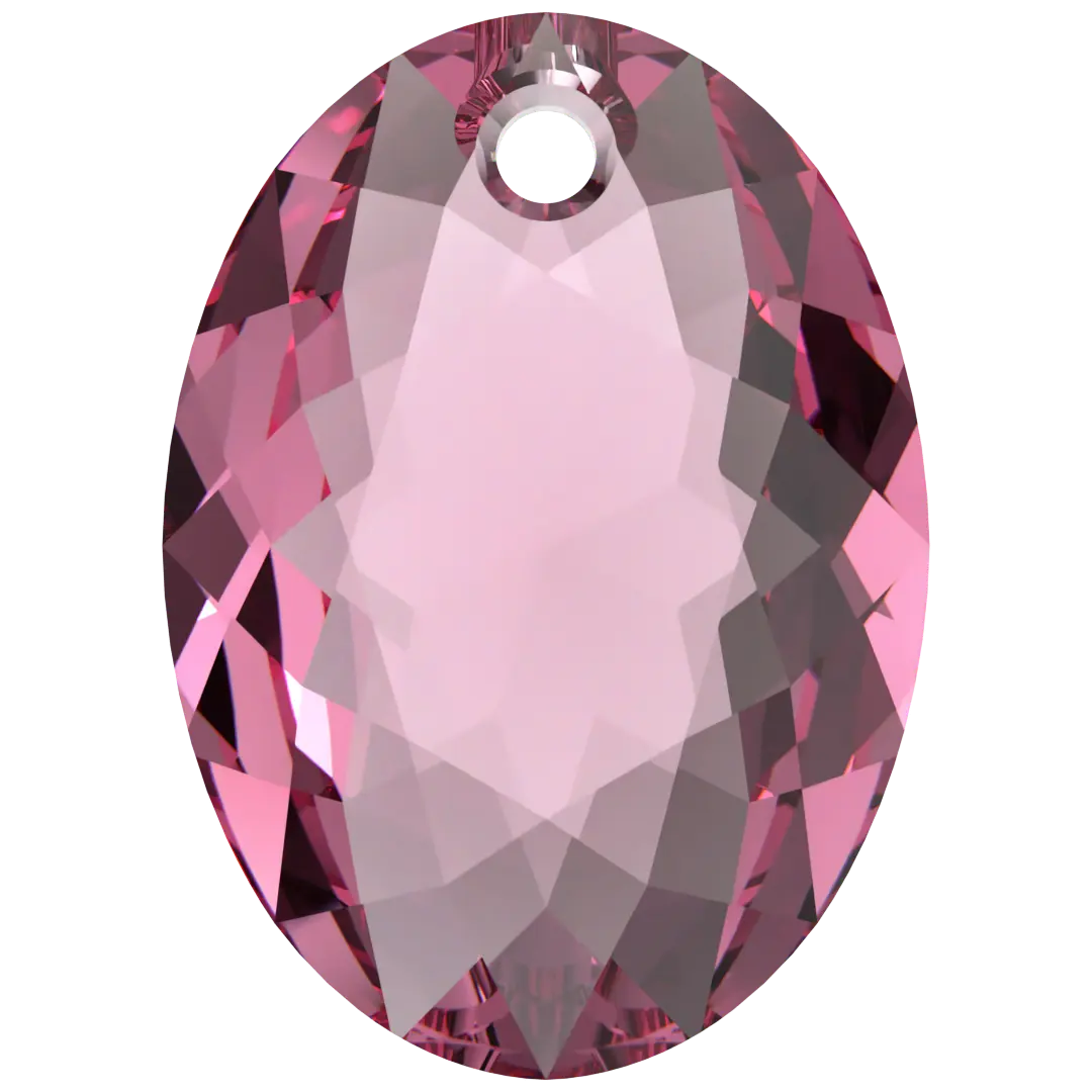 Swarovski Pendants Elliptic Cut (6438) Rose