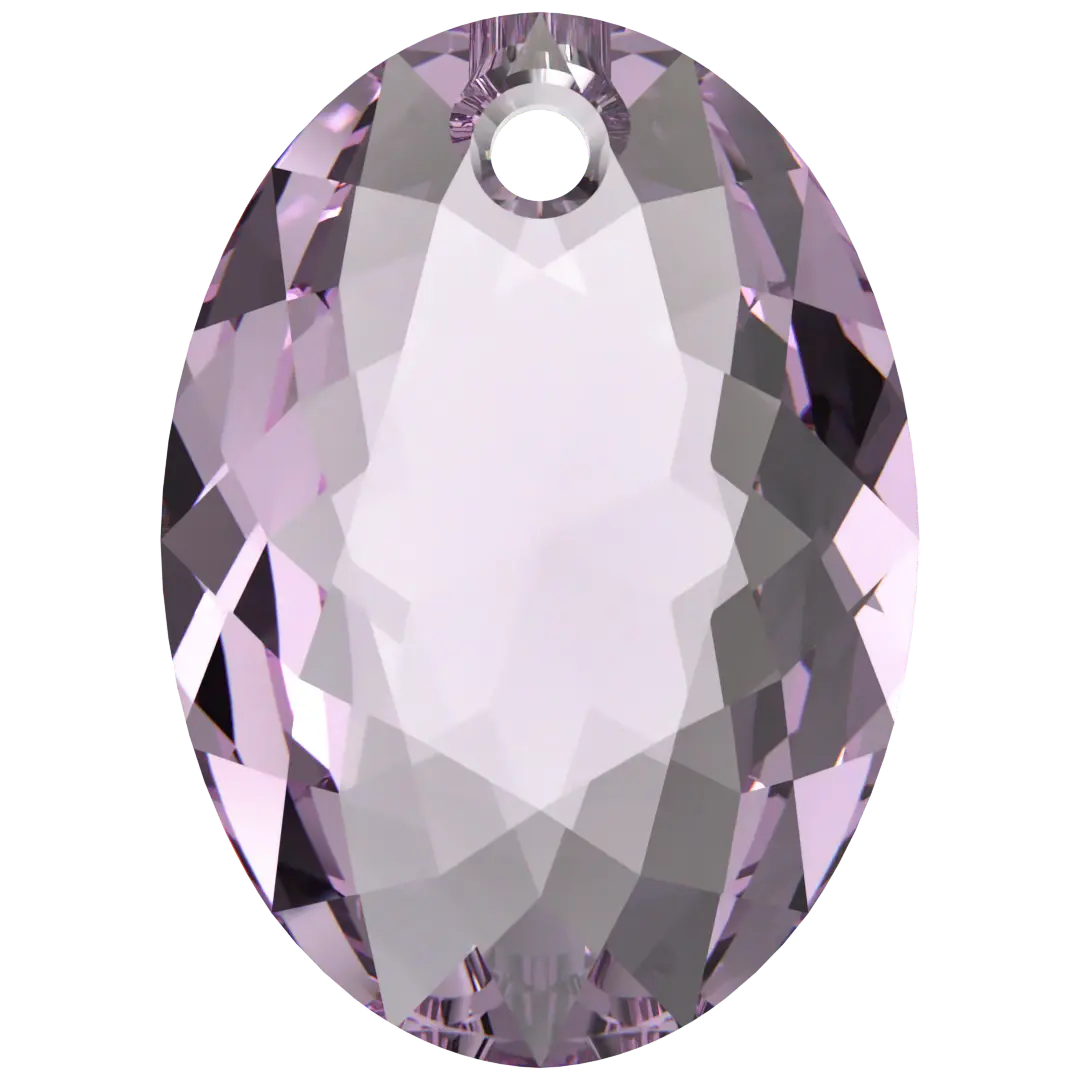 Swarovski Pendants Elliptic Cut (6438) Light Amethyst