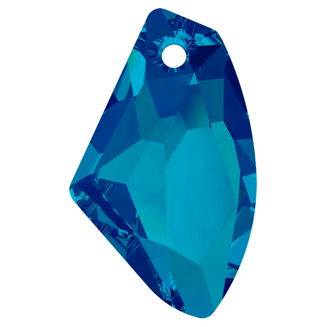 Swarovski Pendants Galactic Vertical (6656) Crystal Bermuda Blue P