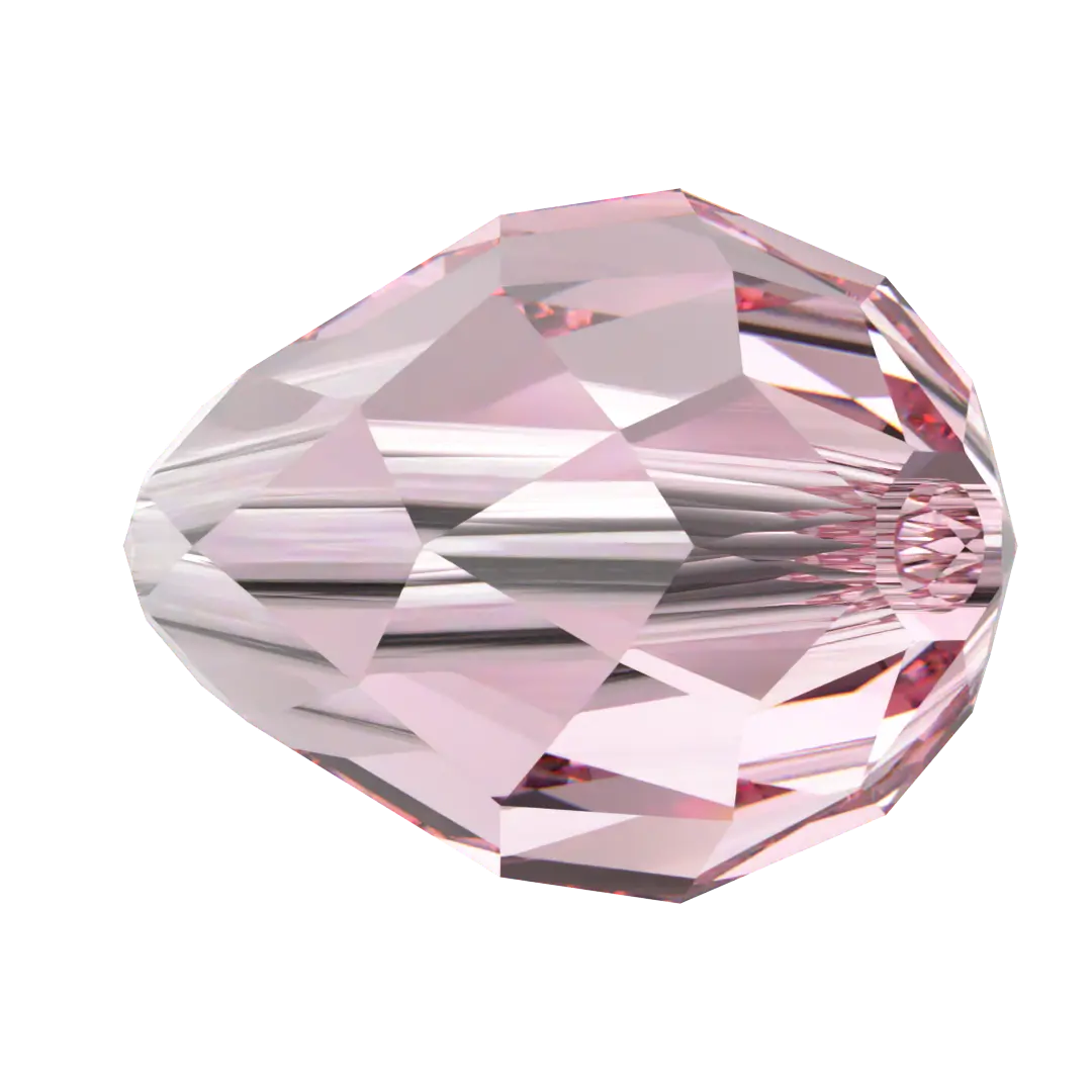 Serinity Crystal Beads Drop (5500) Light Rose