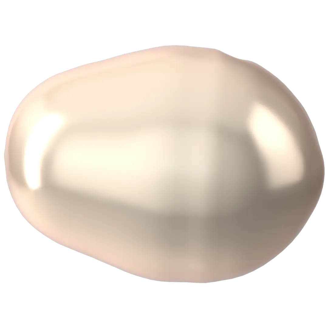 Swarovski Pearls Pear (5821) Crystal Creamrose