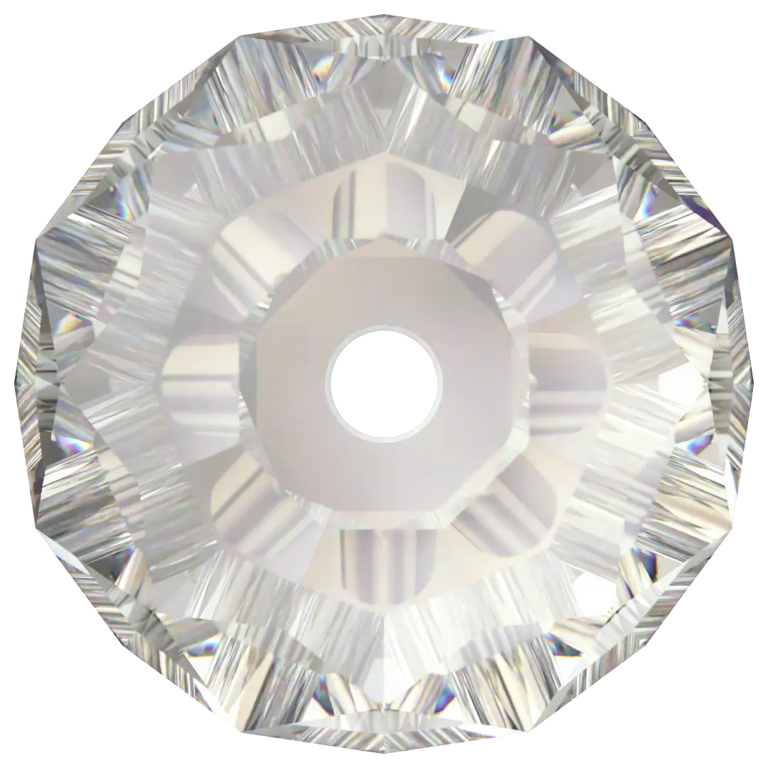 Swarovski Crystal Beads Briolette (5040) Crystal Silver Shade