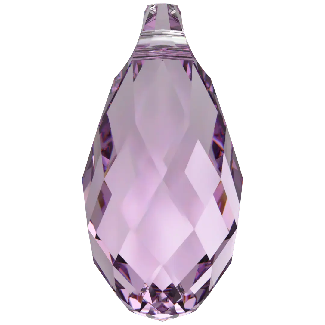 Swarovski Pendants Briolette (6010) Light Amethyst