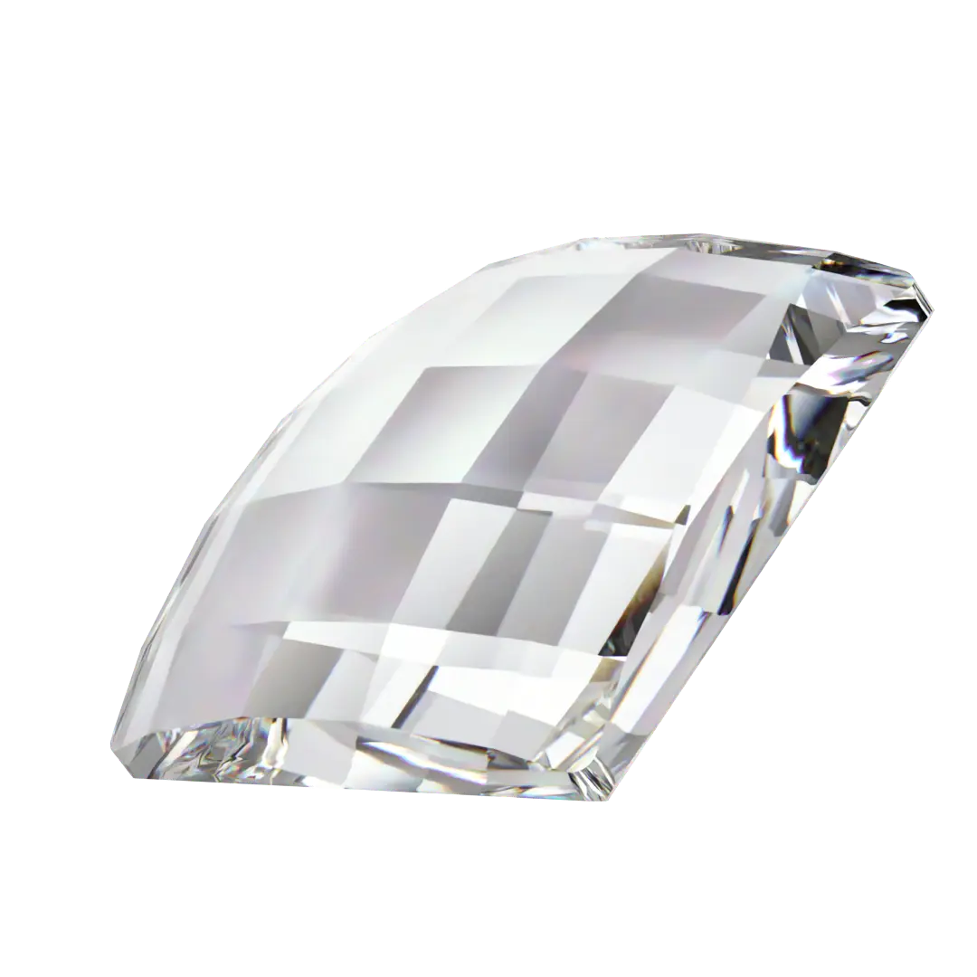 Swarovski Flat Back Crystals Non Hotfix Chessboard Square (2493) Crystal