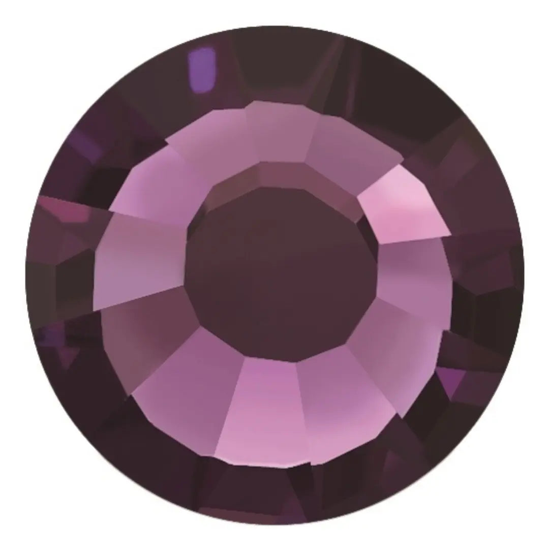 Estella Hotfix Flat Back Crystals Amethyst