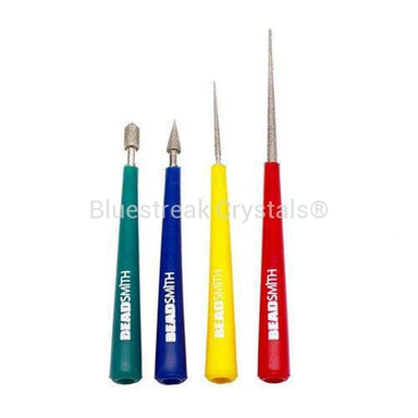 Bead Reamers 4 Piece Set-Tools & Threads-Bluestreak Crystals