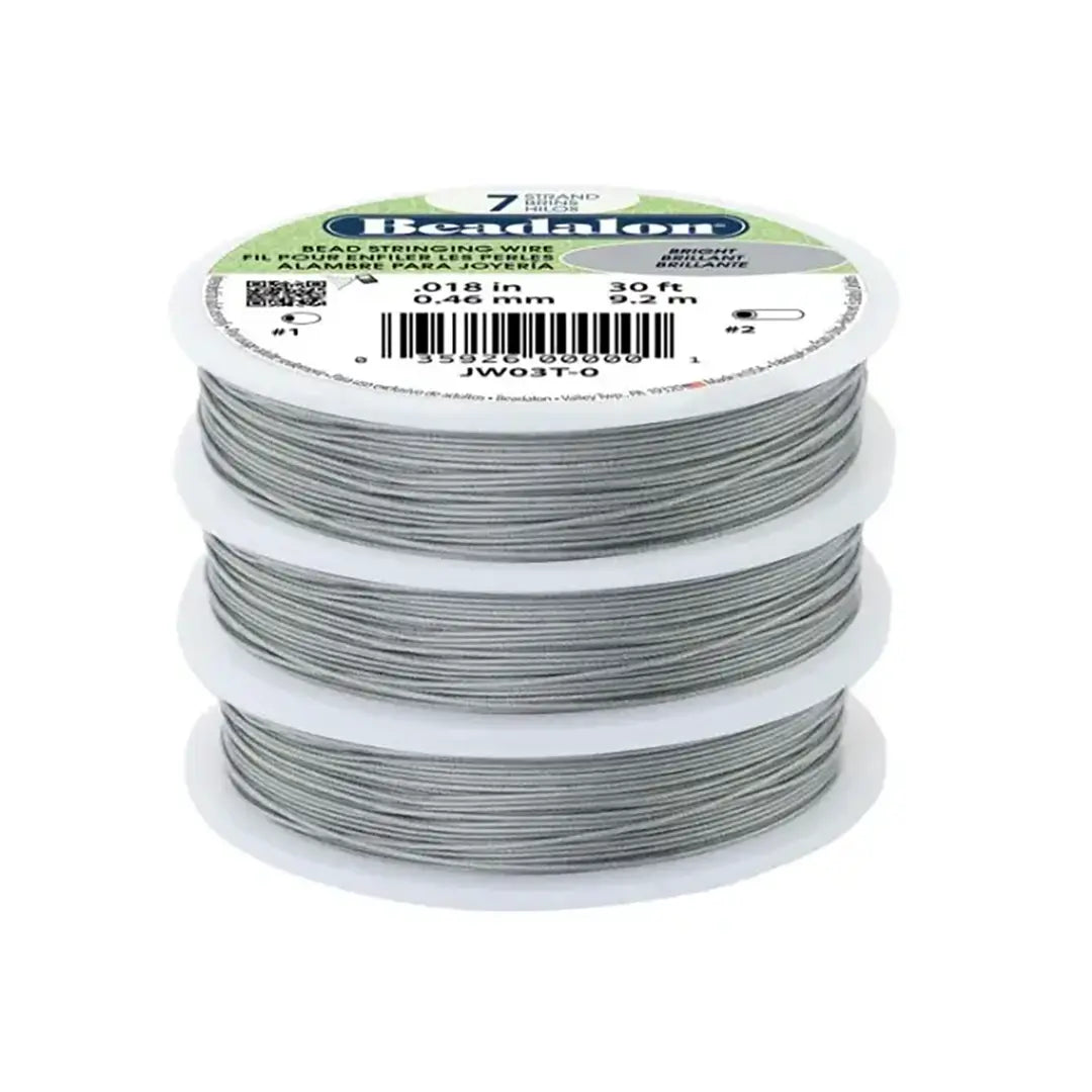 Beadalon 7 Strand Stainless Steel Wire 0.018" (0.46mm)