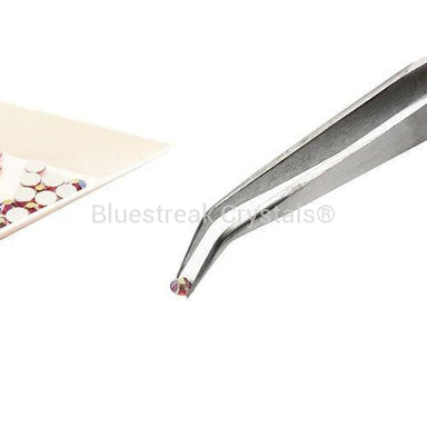 Bent Tweezers-Tools & Threads-Bluestreak Crystals