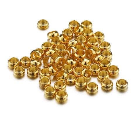 Gold Plated Crimp Beads