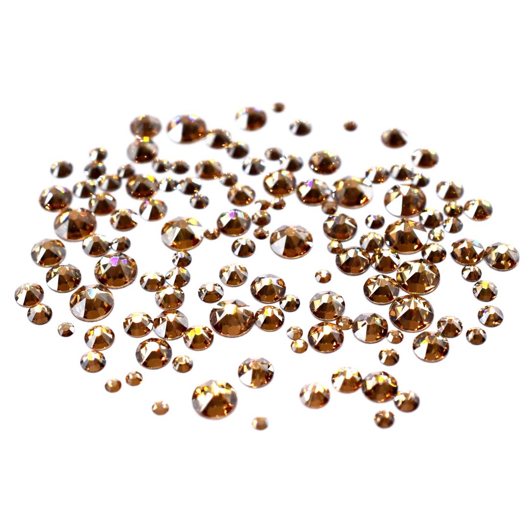 Swarovski Rhinestones Non Hotfix Size Mix Crystal Golden Shadow