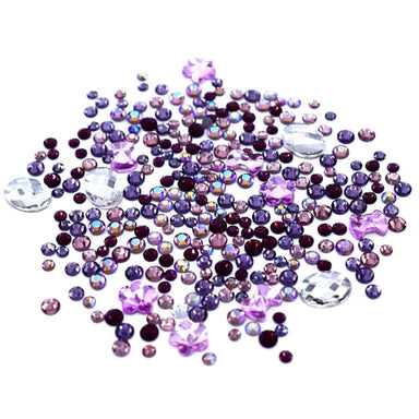 Estella Flat Back Crystals Non Hotfix Mix Plumtastic - Bluestreak Crystals