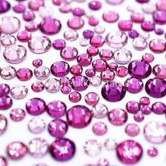 Estella Rhinestones Non Hotfix Mix Pink Lady