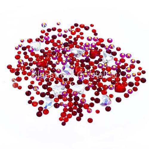 Estella Rhinestones Non Hotfix Mix Rouge Red